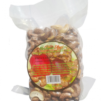 Hạt Điều Lụa Rang Muối Loại 1 Natureplus | Gói 500g Giòn Chất Lượng