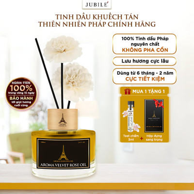 Lemongrass & Lily Jubilé - Tinh Dầu Thơm Phòng Que Gỗ, Nước Hoa Khuếch Tán Thiên Nhiên 100ml Cao Cấp, Sang Trọng