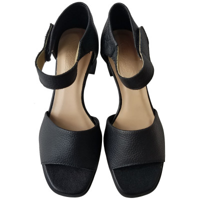 Giày Sandal Cao Gót Da Bò BIGGBEN Cao 5 Phân SDCG132