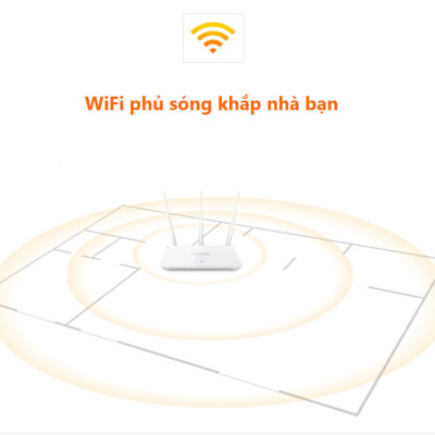 Bộ phát wifi không dây 3 râu kích sóng repeater Wireless Router F3 Tenda hàng chính hãng
