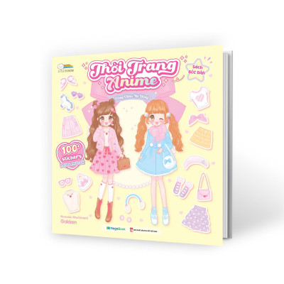 Sách - Sách Bóc Dán - Thời Trang Anime - Công Chúa Nơ Hồng