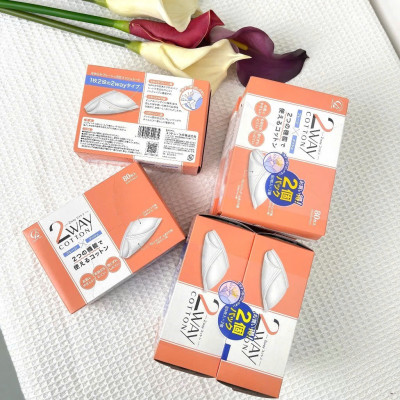 Bông Tẩy Trang Cotton Labo Và Nước Tẩy Trang Nhanh Vùng Mắt Kissme (120 mL)