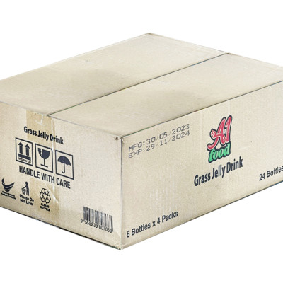 Thùng 24 chai thức uống sương sáo thanh mát kèm thạch A1 Food Grass Jelly Drink 280ml - Nhập khẩu Malaysia