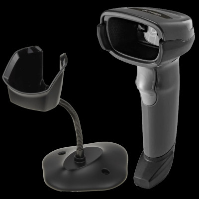 Máy quét có dây Zebra DS2208,2D, USB Kit,black,gồm chân đế - Hàng chính hãng
