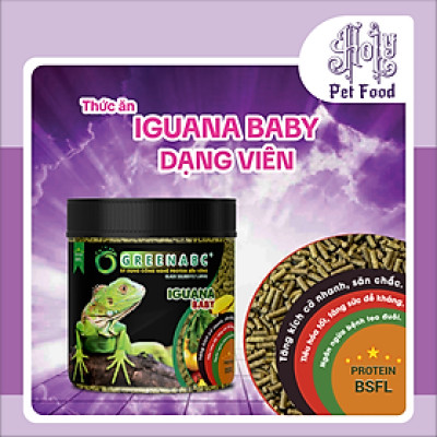 Thức ăn bò sát IGUANA Baby dạng VIÊN, Rồng Nam Mỹ Baby từ 5x đến 9x - hộp 360g