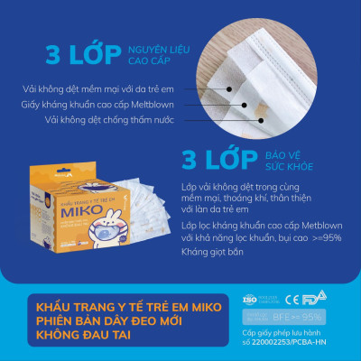 Thùng Khẩu trang, 50 HỘP MIKO HỌA TIẾT 