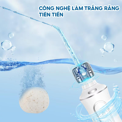 Đầu tăm nước cho máy h2ofloss với 30 viên trắng răng cho hơi thở thơm mát và răng trắng sáng tự nhiên
