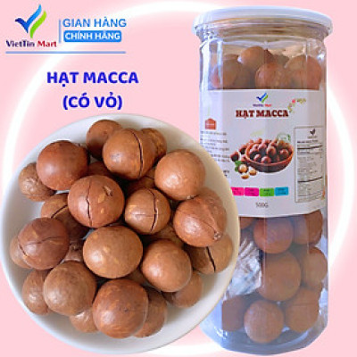 Hạt Macca Úc Nứt Vỏ Viettin Mart 500G