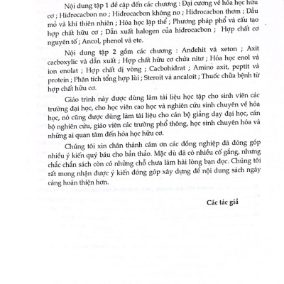 Combo 2 cuốn : Hóa Học Hữu Cơ 1 + 2 - TB lần thứ 5 ( năm 2020) 