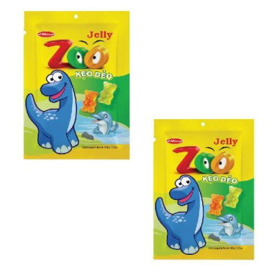 Kẹo dẻo Zoo Bibica áo dầu túi 100g