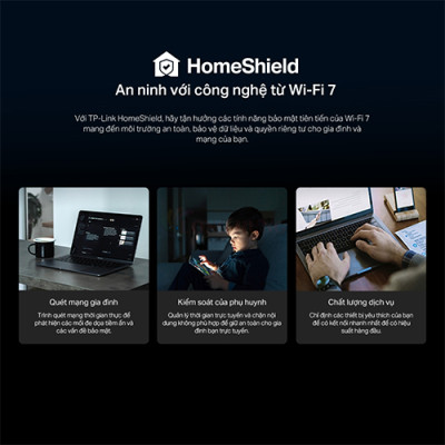 Thiết bị định tuyến mạng không dây TP-Link Router Wifi 7 Dual-Band BE3600 Archer BE230 - Hàng chính hãng