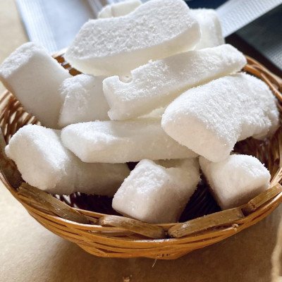 Dừa sáp sấy giòn cao cấp VICOSAP ít đường đồ ăn vặt healthy đặc sản Trà Vinh hộp 50g