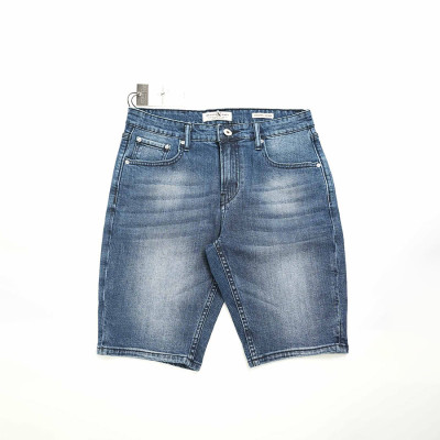 Quần Short Jeans Nam Cao Cấp HUNTER X-RAYS Form Slimfit Thun Màu Xanh  S68