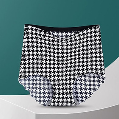 Quần Lót Lụa Băng Liền Mạch Không Đường May Cạp Cao Fom To WL88