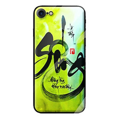 Ốp kính cường lực cho iPhone 7 thư pháp 40 - Hàng chính hãng