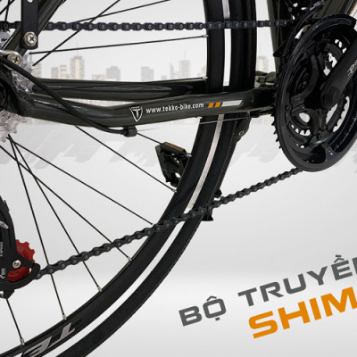 Xe đạp Tekko thể thao City C300 Khung nhôm cao cấp - Phù hợp với người cao từ 1m45 trở lên