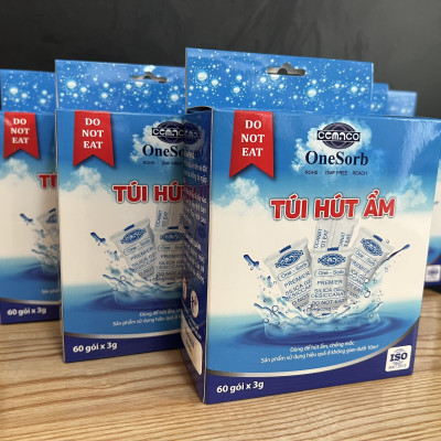 Gói Hút Ẩm CemacoSG Hộp hút ẩm 60 gói x 3g đạt tiêu chuẩn ISO 9001:2015 Hàng Chính Hãng
