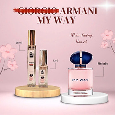 Tinh dầu nước hoa dạng xịt 5ml & 10ml My Way Gior.gio Ar.mani (mùi nữ)