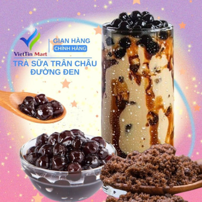 Set Nấu Trà Sữa Trân Châu Đường Đen Viettin Mart 400g