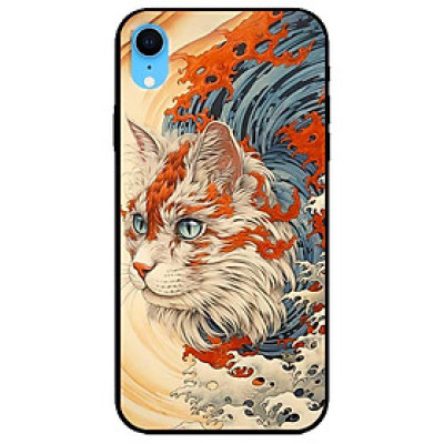 Ốp lưng dành cho Iphone X - Xs - Xs Max - XR - 11 - 11 Pro Max - Mèo Trắng Cam - Hàng Chính Hãng
