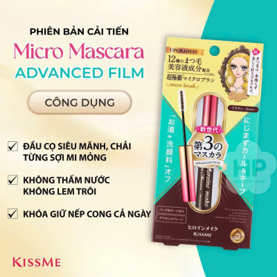 Mascara Màng Film Chống Trôi Chải Tơi Và Dày Rậm Làn Mi Mỏng Kissme Heroine Make (4.5 G)