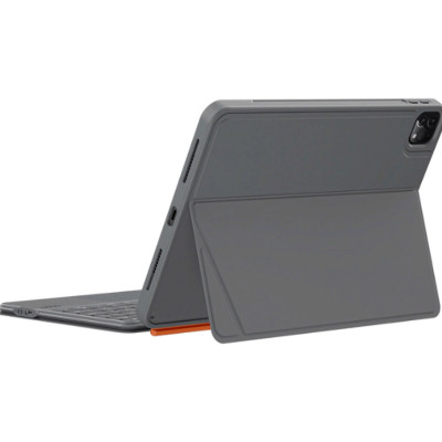 Case bao da bàn phím bluetooth V5.3 tích hợp trackpad / touchpad hiệu WIWU WK005 cho iPad Pro 11 M2 M3 M4 Pro 11 2020/21/22 Air 4/5/6/7 M2 M3 - Bàn phím từ tính nam châm tháo rời, tích hợp giá đỡ - Hàng nhập khẩu