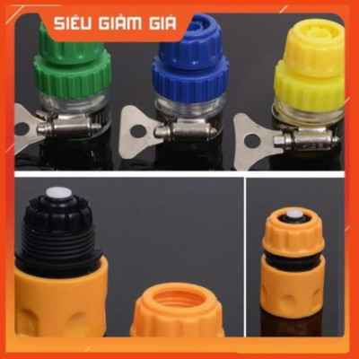 Bộ dây vòi xịt nước rửa xe, tưới cây . tăng áp 3 lần, loại 15m 206701-1 đầu đồng,cút+tặng mở chai