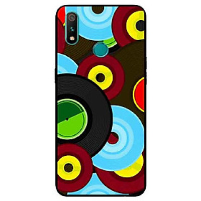 Ốp Lưng in cho Realme 3 Pro Mẫu Họa Tiết Đĩa CD - Hàng Chính Hãng