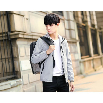 Áo khoát nam đẹp dây kéo ngực có nón cao cấp mẫu mới cực chất-A1037