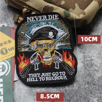 Patch chiến binh đầu lâu dán quần áo_ba lô_ túi xách