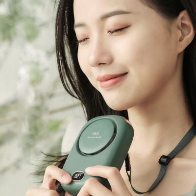 Quạt Mini Tích Điện Đeo Cổ Thời Trang Besti Y01,  3 Tốc Độ Gió Siêu Mát, Chạy Siêu Êm, Dung Lượng Pin 2000mAh, Phù Hợp Khi Chạy Bộ, Đi Du Lịch , Văn Phòng, Đi Chơi- Hàng Chính Hãng
