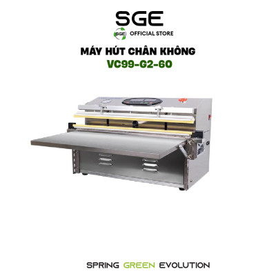 Máy hút chân không công nghiệp VC99 - Hàng chính hãng SGE. Dùng hút được mọi loại túi, tốc độ cao, phù hợp cho shop kinh doanh, doanh nghiệp