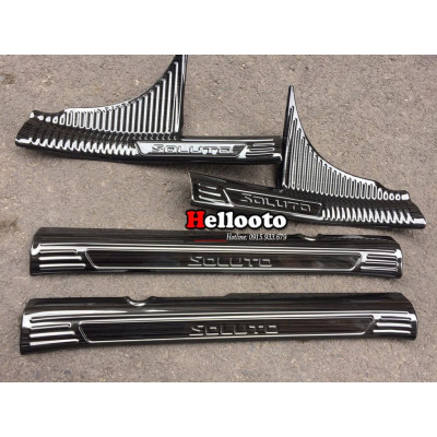 Ốp Bậc Cửa Dành Cho Xe Kia Soluto 2018 2019 2020 - mẫu titan