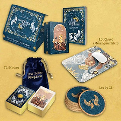 Sách - Boxset The Solar Kingdom Việt Hóa (Bộ Bài + Sách Hướng Dẫn) - Bản Đặc Biệt - Tặng Kèm Random Mẫu Lót Chuột + Lót Ly Gỗ Ép + Túi Nhung Mềm Cao Cấp