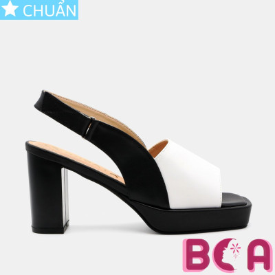 Giày cao gót nữ hở mũi phối màu 7p RO532 ROSATA tại BCASHOP thiết kế cá tính và tôn chân cực kì, thích hợp cho cô nàng công sở