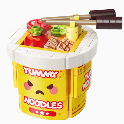 QMAN 35017 Bộ đồ chơi xếp hình mô hình lắp ghép đồ ăn - giao mẫu ngẫu nhiên