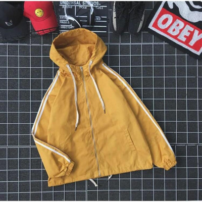 Áo khoác dù chữ nhật phối 3 sọc tay M050