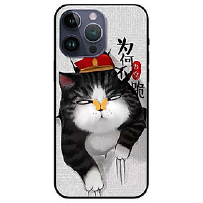 Ốp lưng dành cho Iphone 14 - Iphone 14 Plus - Iphone 14 Pro - Iphone 14 Pro Max - Mèo Cào Nón Đỏ