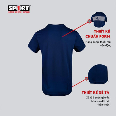 Áo Thun T-Shirt Nam AM MT001 Thể Thao Ngắn Tay Cotton Sport1