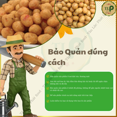 ĐẬU PHỘNG CỐT DỪA  TỎI ỚT TÂN LỘC PHÁT HŨ 400G