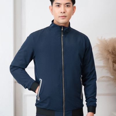 Áo khoác Golf nam 2 lớp Aligro màu navy AK2G.1 