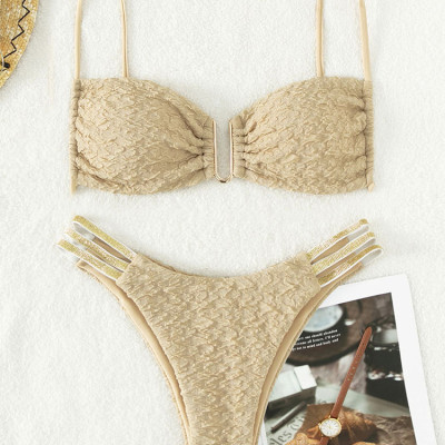 Bộ Đồ Bơi Bikini Màu Sắc Thanh Lịch Cho Nữ
