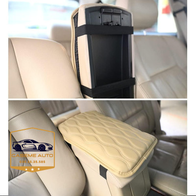 Đệm Tỳ Tay Ô Tô Cao Su Non Nguyên Khối Bọc Da Nappa – Êm Ái, Chống Mỏi, Thư Giãn Khi Lái Xe - Hàng Chính Hãng