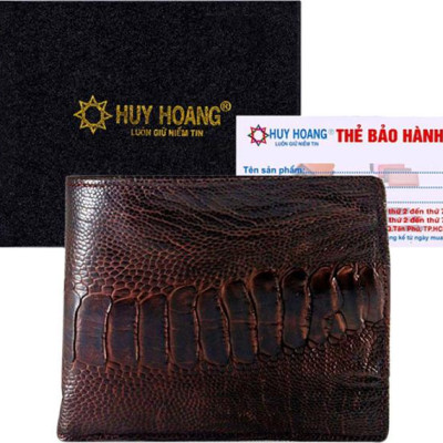 Ví Nam Huy Hoàng HT2403 (10 x 12.5 cm) - Nâu Đất