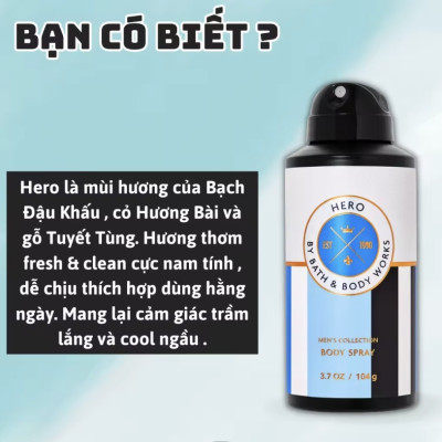 Body Mist Nam Bath And Body Work 104g - Body Spray Nam - Body Mist Nam Chính Hãng
