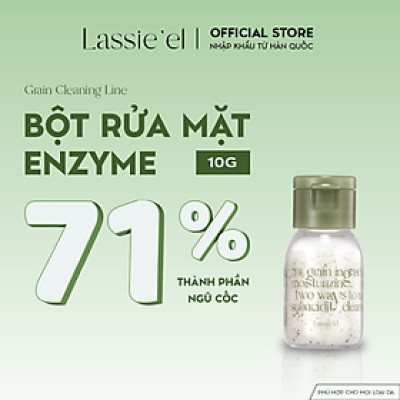 Bột rửa mặt và tẩy tế bào chết hằng ngày enzyme Lassie