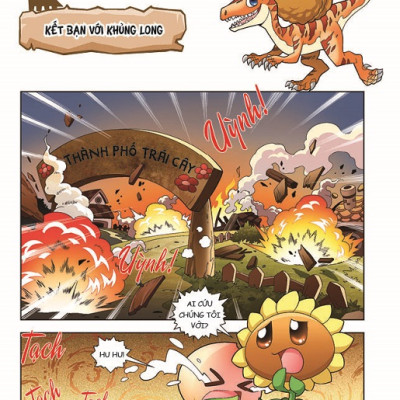 COMBO Trái Cây Đại Chiến Zombie - Thế Giới Khủng Long (Trọn bộ 12 tập)