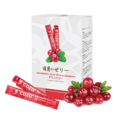 Thạch Giúp Cân Bằng Và Ngăn Nhiễm Trùng Đường Tiết Niệu COZO Cranberry Jelly Chiết Xuất Nam Việt Quất Và Elderberry, Tăng Khả Năng Miễn Dịch