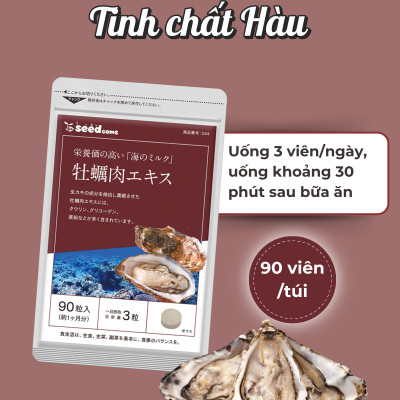 Viên Uống Tinh Chất Hàu Hỗ Trợ Tăng Cường Sinh Lý Nam Seedcoms Nhật Bản