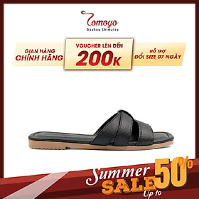 Dép Nữ Quai Ngang Da Micro Tomoyo TMW32001